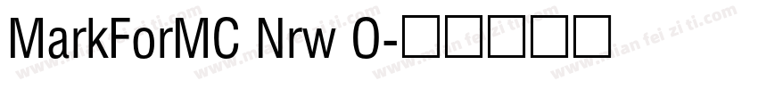 MarkForMC Nrw O字体转换